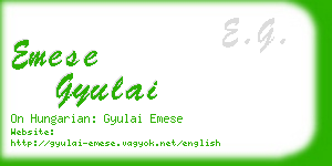 emese gyulai business card